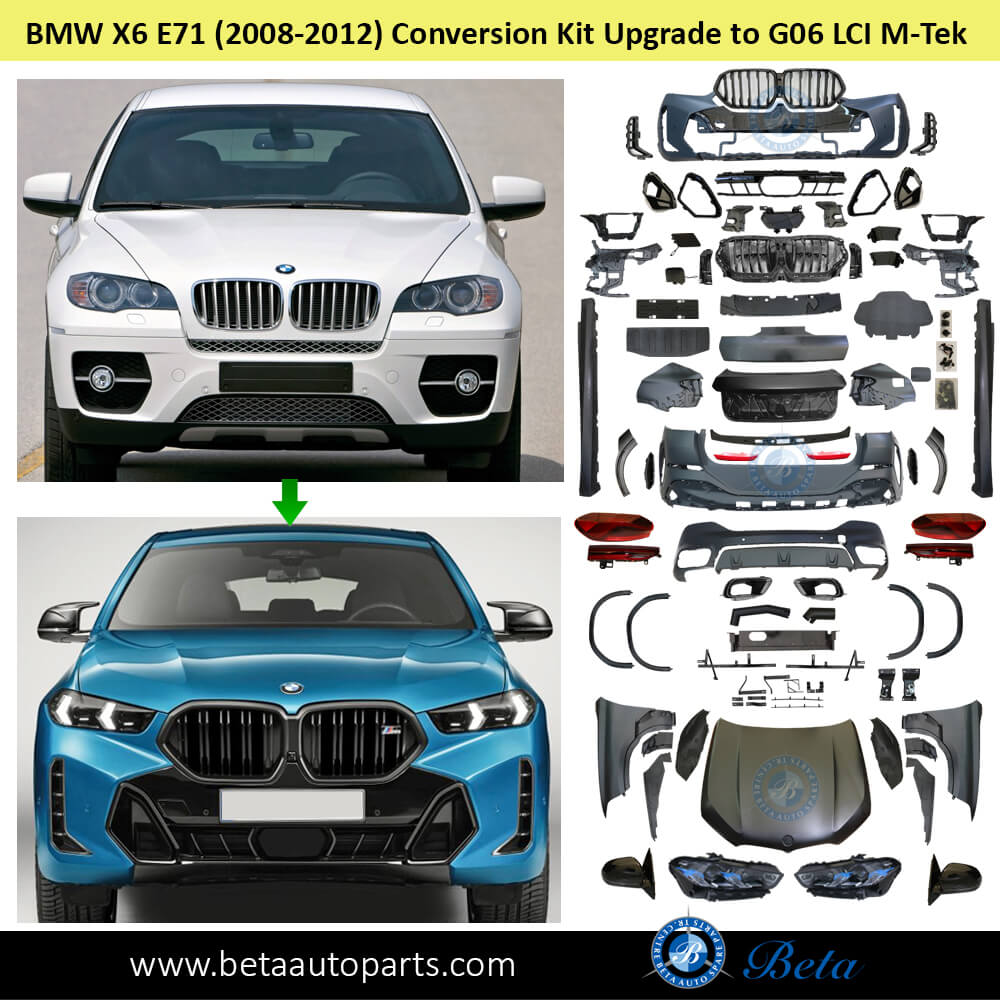 BMW X6 E71 (2008-2012), Body Kit Conversion Upgrade to G06 LCI M-Tek Look, China BMW X6 E71 (2008-2012), Body Kit Conversion Upgrade to G06 LCI M-Tek Look, China